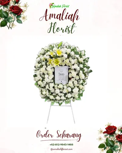 Krans Bunga Duka Cita di Ardimulyo